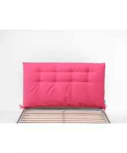 TESTIERA PIAZZA E MEZZA IN TESSUTO TRAPUNTATO "SOFFY" FUCSIA 120 CM